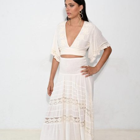 CONJUNTO NIZA CON FALDA BLANCO